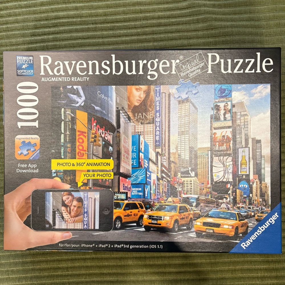 Ravensburger Time Square New York City 1000 Pc Jigsaw Puzzle